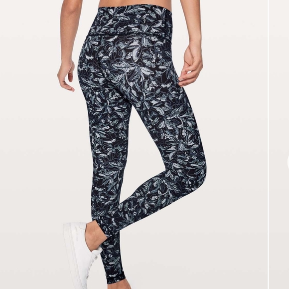 Lululemon Wunder Under Hi-Rise Floral Tight Leggings Size 6 - Picture 3 of 9